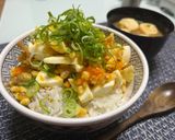 ザクゴロ卵ザーサイ丼作り方4写真