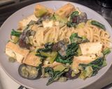 グリーンカレー風ワンパンパスタ作り方11写真