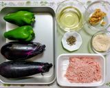 簡単ワンパン！ピーマンとなすの肉味噌炒め作り方1写真