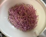 菊の花の酢の物(下茹で〜三杯酢和え)作り方1写真