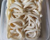 明太カルボナーラ風うどん作り方3写真