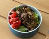 レタスサラダ　きのこ炒め乗せ作り方5写真