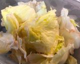 レタス使い切り！中華風トマたまスープ作り方1写真