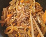蒟蒻で節約☆牛肉のチャプチェ☆ダイエット作り方2写真