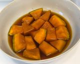 レンジでかぼちゃの煮物作り方4写真