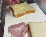 とーちゃんのベーコンチーズホットサンド！作り方1写真