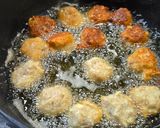 生姜入り揚げ肉団子作り方5写真