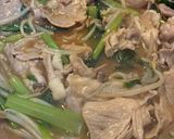 お手軽材料♪豚こま小松菜中華丼風！作り方7写真