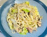 サバ缶パスタ にんにく バリ美味い作り方6写真