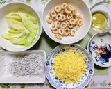 簡単ランチ！シラス竹輪長ネギの和風ピザ作り方1写真