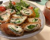 薄切り豚ロースで梅しそチーズカツ☆作り方7写真
