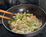 にんにくと一味唐辛子で大人のナポリタン作り方3写真