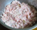 【 ひき肉れんこん団子のレンジ蒸し 〗作り方4写真