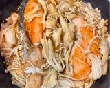 鮭ときのこのガリバタ蒸し焼き作り方5写真