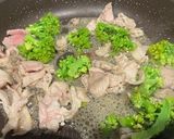 ロマネスコと豚バラ肉のガーリックバター炒め作り方3写真