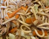 シンプル焼きうどん　ソース味作り方7写真