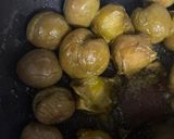 青いすももシロップの実でジャム作り方1写真