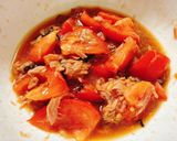 トマトとシーチキンの塩昆布入り中華風和え作り方3写真