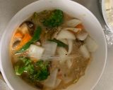 お一人様簡単洋風棒棒鶏味豆腐野菜炒め作り方17写真