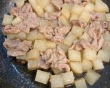 豚こまと大根の煮物作り方3写真