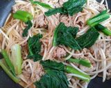 簡単今夜の夕飯小松菜豚こまもやし野菜料理作り方7写真