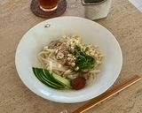 さっぱり!薬味と梅のポンつゆ冷やしうどん作り方2写真