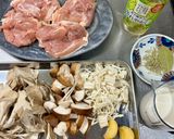 鶏肉ときのこのフリカッセ作り方1写真