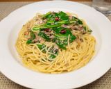 オイルサーディンとニラのパスタ作り方10写真