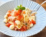 95℃「出汁しょうゆ」トマト冷製パスタ作り方58写真