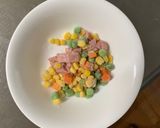 レンジ簡単洋風梅ガパオ味オムライス弁当作り方1写真