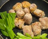 厚揚げの豚肉巻きと季節の野菜和風煮物作り方5写真