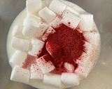 マシュマロdeピンクのムース作り方1写真
