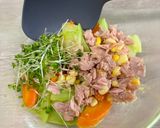 ブロッコリーの茎と人参の和え物♪作り方5写真