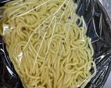 焼きそばとハンバーグのカレー丼作り方1写真