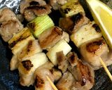 フライパンで簡単！ねぎ塩にんにく焼き鳥！作り方5写真
