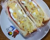 カリカリ黒胡椒ベーコン大人のポテサラサンドイッチ作り方9写真