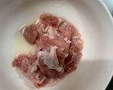 レンジ根菜茄子梅レモンウスター味甘酢豚作り方1写真