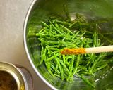 シーアスパラとシーチキンのカレー風味和え作り方4写真