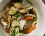 茄子椎茸さっぱり梅レモン洋風八宝回鍋肉風作り方12写真
