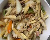 お一人様野菜たっぷりビビンバウインナー丼作り方19写真