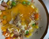 全てレンジ冷めても美味しい洋風梅炒飯弁当作り方8写真