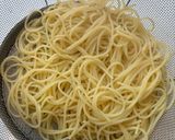 からしマヨ炒め舞茸と明太子の混ぜパスタ作り方2写真