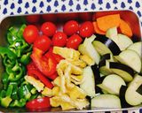 野菜タップリ夏の豚汁美味♬作り方2写真