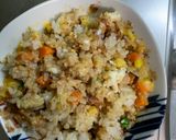 レンジ簡単中華風ロコモコ味炒飯弁当作り方12写真