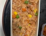 全てレンジ中華風親子丼味オムライス弁当作り方8写真