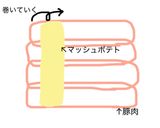 肉巻きポテト作り方3写真