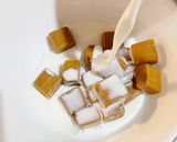 【ポリ袋で簡単】キャラメルチーズケーキ作り方7写真