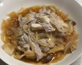 レンジで！エリンギ豚小松菜炒め作り方5写真