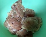 煮込むチキン南蛮にいぶりがっこタルタル作り方1写真