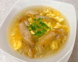 手羽はし（先っぽ）と白きくらげの卵スープ作り方8写真